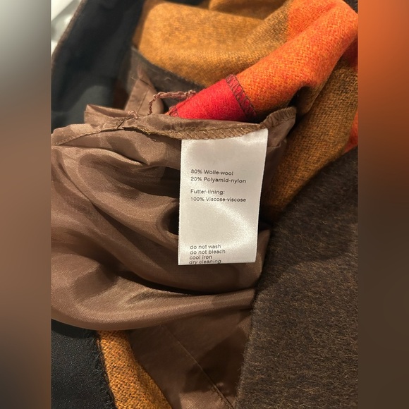 AKRIS Wool Color Block Skirt / Size 6 / - Picture 8 of 10